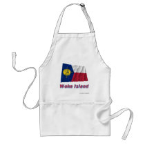 Wake Island Waving Flag with Name aprons by Vexillophile Wake Island Waving Flag with Name aprons