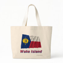 Wake Island Waving Flag with Name bags