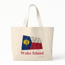 Wake Island Waving Flag with Name bags