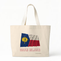 Wake Island Waving Flag with Name bags