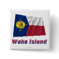 Wake Island Waving Flag with Name buttons