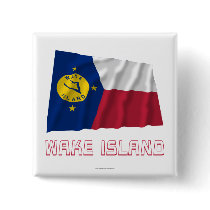 Wake Island Waving Flag with Name buttons