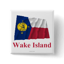 Wake Island Waving Flag with Name buttons