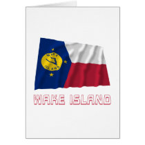 Wake Island Waving Flag with Name cards