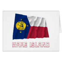 Wake Island Waving Flag with Name cards