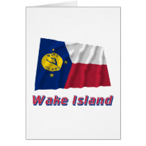 Wake Island Waving Flag with Name cards
