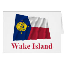 Wake Island Waving Flag with Name cards