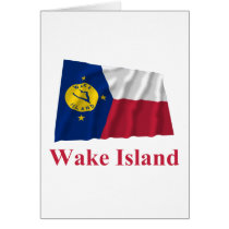 Wake Island Waving Flag with Name cards