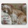 "WAKE ME AT DINNER TIME" MOUSE PAD