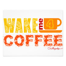 Wake me for coffee custom announcements