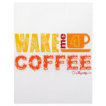 Wake me for coffee letterhead design