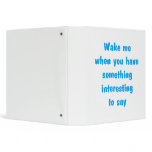 wake me lt blue vinyl binders