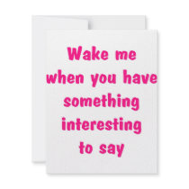 wake me pink personalized invite