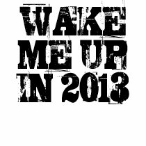 WAKE ME UP IN 2013 t-shirts