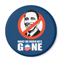 WAKE ME WHEN HE'S GONE magnets