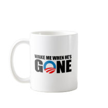WAKE ME WHEN HE'S GONE mugs