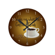 Wake Me When the Coffee's Ready Wall Clocks
