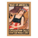 Wake Up America (border) posters