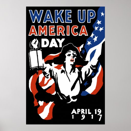 Wake Up America Day Wwi Poster Zazzle