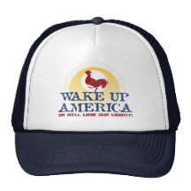 Wake up America or we'll lose our liberty! Trucker Hat