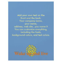 Wake Up and Live Flyer