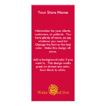 Wake Up and Live rack cards