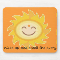 Wake up and smell the curry mousepads