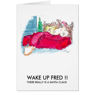 WAKE UP FRED card