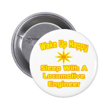 Wake Up Happy ... Sleep With Locomotive Engineer Buttons