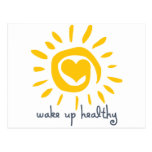 Wake Up Healthy Post Card