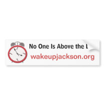 WAKE UP JACKSON bumper stickers