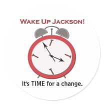 WAKE UP JACKSON small stickers