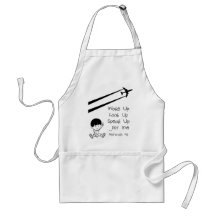 Wake Up Look Up Speak Up For Me Chemtrails Kill Apron
