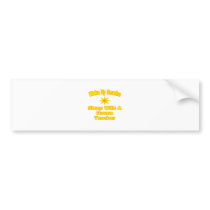 Wake Up Smarter ... Sleep With Drama Teacher Bumper Sticker