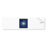 Wakeboard Blue Blazed Bumper Stickers