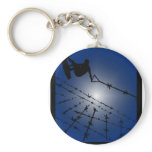Wakeboard Blue Blazed Key Chains