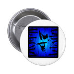 Wakeboard Blue Kicker Pinback Buttons