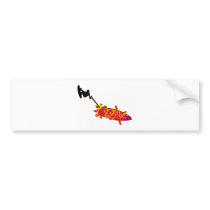 Wakeboard Bomb Hit Bumper Sticker
