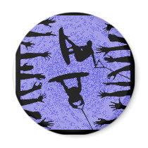 Wakeboard Double Hitch Fridge Magnet