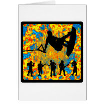 Wakeboard Gone Rockin Greeting Cards