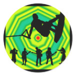 Wakeboard Green Scenes stickers
