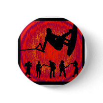 Wakeboard Head Band Pinback Buttons