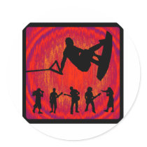 Wakeboard Head Band Stickers
