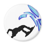 Wakeboard Laid Back magnets