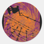 Wakeboard Mad Twister Round Sticker