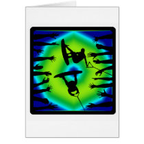 Wakeboard Mashed Mixes Greeting Card