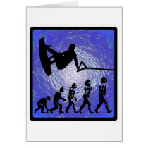 Wakeboard Ocean Progress Greeting Cards