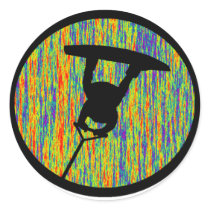 Wakeboard On GO Round Stickers