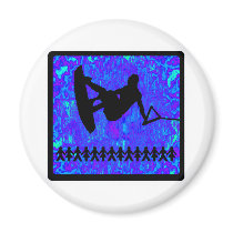 Wakeboard Out Casted Refrigerator Magnet