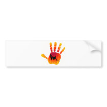 Wakeboard Palm Stake Bumper Sticker